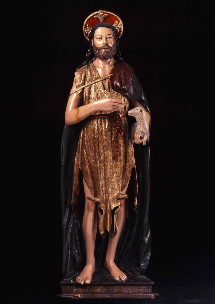 Saint-Jean-Baptiste, Le Précurseur, église paroissiale Saint-Jean-Baptiste, Villars-sur-Var. Sculpture de Matthieu d'Anvers (1524). Cliché M. Graniou.