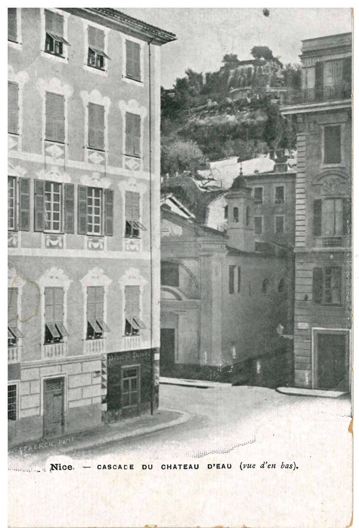 Nice. - CASCADE DU CHATEAU D'EAU (vue d'en bas).