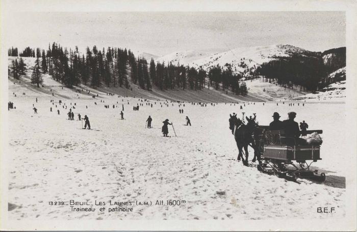 13239. Beuil -Les Launes (alt.1600m) - traineau et patinoire